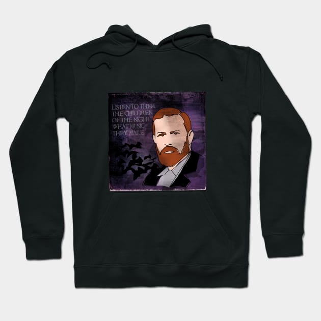 BRAM STOKER, GOTHIC WRITER OF DRACULA Hoodie by CliffordHayes